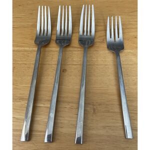 Pfaltzgraff Stainless Steel 1 Salad Fork 3 Dinner Replacement Long Skinny Handle